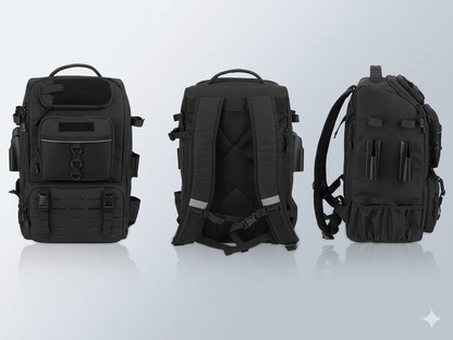 Fishing Backpack with Rod Holders – Heavy-Duty Tackle Storage Bag
