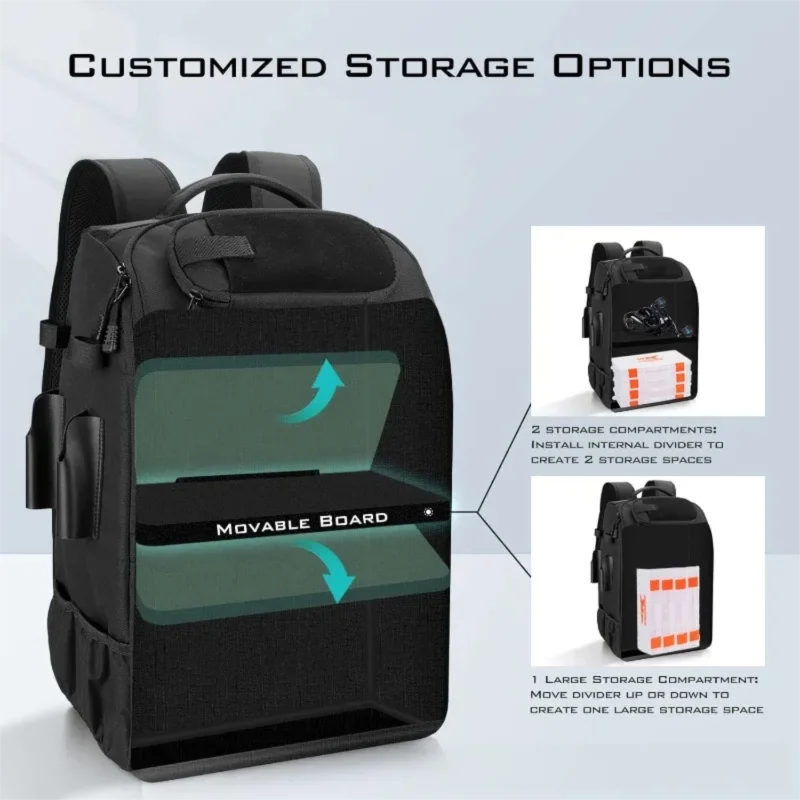 Fishing Backpack with Rod Holders – Heavy-Duty Tackle Storage Bag