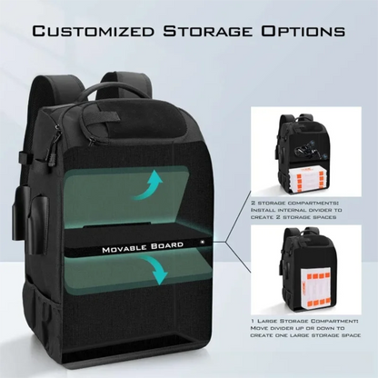 Fishing Backpack with Rod Holders – Heavy-Duty Tackle Storage Bag