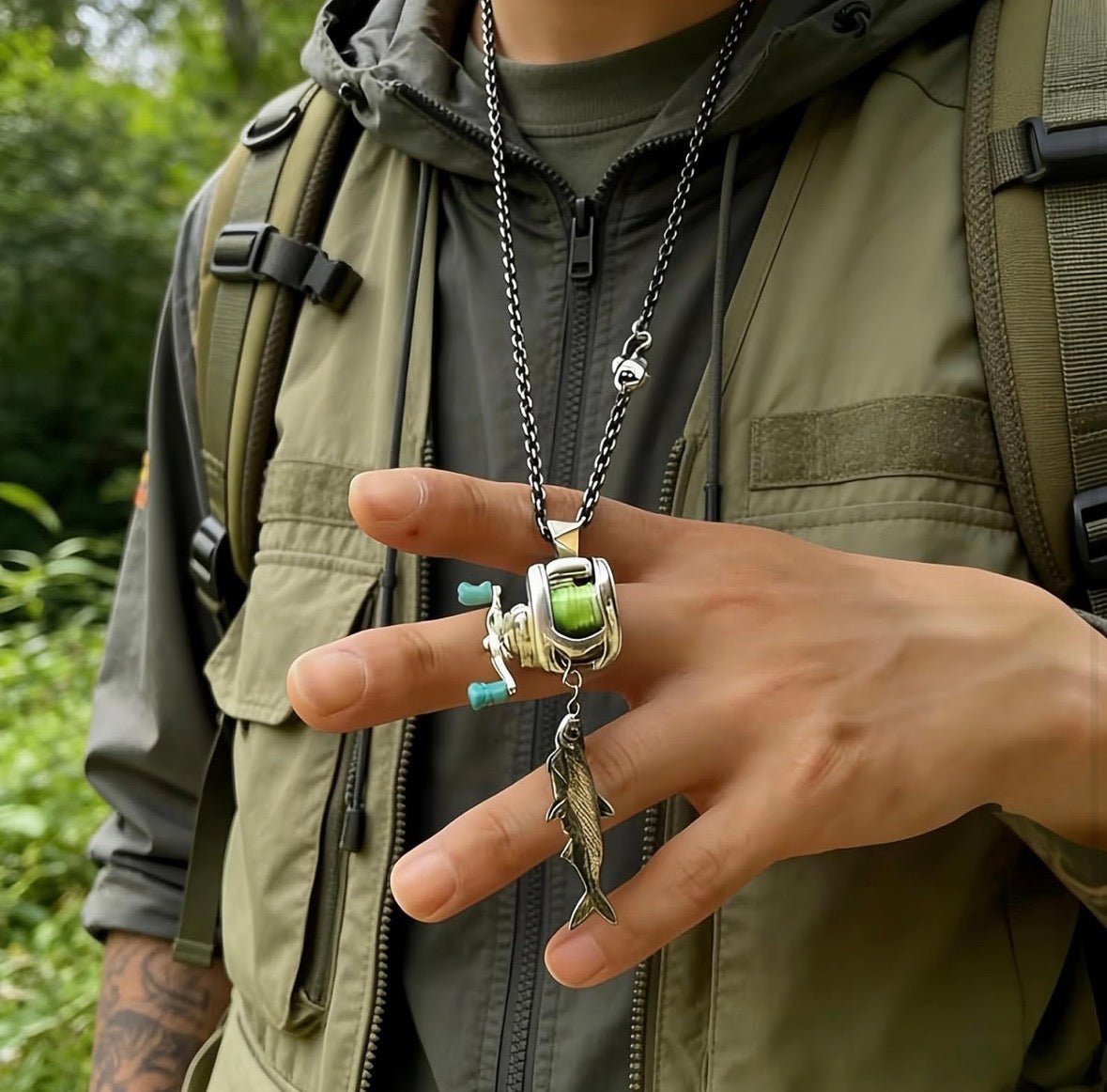 Fishing Reel Necklace - Aura™